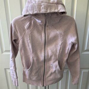 Lululemon Scuba Full Zip Pink Hoodie- Size 8